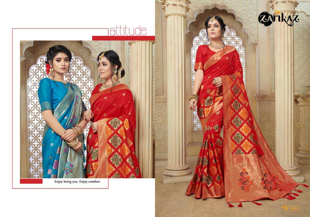 Pihuu Vol-9 The Kazo Banarasi Art Silk Saree Pihuu Vol-9 The Kazo Banarasi Art Silk Saree